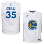 Youth Warriors Kevin Durant White Swingman Jersey