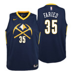 Youth 2017-18 Nuggets Kenneth Faried City Edition Navy Jersey