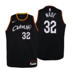 2020-21 Cavaliers City Jersey Dean Wade Black Youth