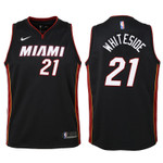 Youth 21 Hassan Whiteside Black Jersey-Icon Edition