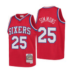 Youth Ben Simmons Throwback 76ers Red Mitchell & Nes Jersey