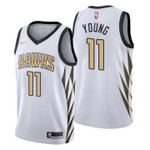 Youth Hawks Trae Young City Edition White Jersey