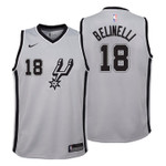 Youth Spurs Marco Belinelli Statement Gray Jersey