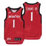 NCAA Cincinnati Bearcats Jacob Evans III Youth Red Jersey