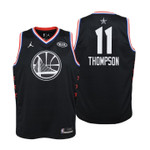 Youth 2019 NBA All-Star Warriors #11 Klay Thompson Black Jersey