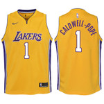 Youth Lakers Kentavious Caldwell-Pope Yellow Jersey-Icon Edition