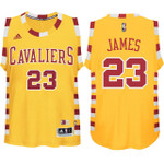Youth Cavaliers LeBron James Hardwood Classic Gold Jersey