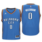 Youth Thunder Russell Westbrook New Road Blue Jersey
