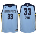 Youth Grizzlies Marc Gasol Blue Jersey - Statement Edition