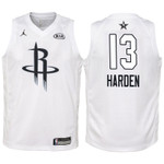 Youth 2018 NBA All-Star Rockets James Harden White Jersey