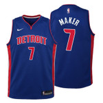 Youth Pistons Thon Maker Icon Blue Jersey
