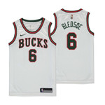 Youth 2017-18 Bucks Eric Bledsoe Classic Edition White Jersey