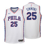Youth 2017-18 76ers Ben Simmons Association White Jersey