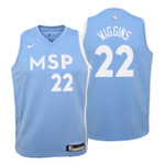 Youth Timberwolves Andrew Wiggins City Blue Jersey