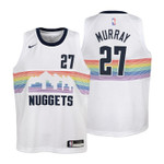 Youth Nuggets Jamal Murray City Edition White Jersey