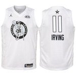 Youth 2018 NBA All-Star Celtics Kyrie Irving White Jersey