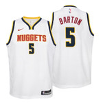 Youth Nuggets Will Barton Association White Jersey
