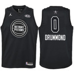 Youth 2018 NBA All-Star Pistons Andre Drummond Black Jersey