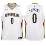 Youth Pelicans DeMarcus Cousins White Jersey - Association Edition