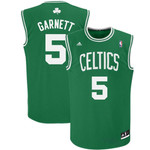 Youth Celtics #5 Kevin Garnett Kelly Green Jersey