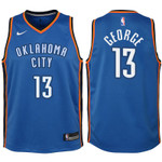 Youth Thunder Paul George Blue Jersey-Icon Edition