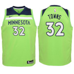 Youth Timberwolves Karl-Anthony Towns Green Jersey - Statement Edition