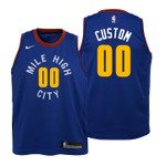 Youth Nuggets Custom Statement Blue Jersey