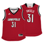 NCAA Louisville Cardinals Wes Unseld Youth Red Jersey