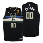 Bucks Custom 2021 NBA Finals Champions Youth Jersey