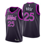 Youth Timberwolves Derrick Rose City Edition Purple Jersey