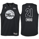 Youth 2018 NBA All-Star 76ers Joel Embiid Black Jersey