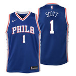 Youth 76ers Mike Scott Icon Blue Jersey