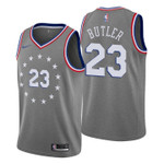 Youth 76ers Jimmy Butler City Edition Gray Jersey