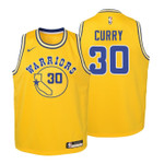 Youth Warriors Stephen Curry Hardwood Classics Gold Jersey