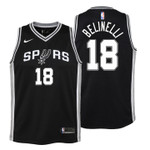 Youth Spurs Marco Belinelli Icon Edition Black Jersey