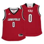 NCAA Louisville Cardinals V.J. King Youth Red Jersey