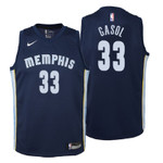 Youth 2017-18 Grizzlies Marc Gasol Icon Edition Navy Jersey