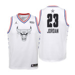 Youth 2019 NBA All-Star Bulls #23 Michael Jordan White Jersey