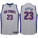 Youth Pistons Blake Griffin Gray Jersey - Statement Edition