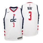 Youth Wizards Bradley Beal City White Jersey