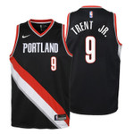 Youth Blazers Gary Trent Jr. Icon Edition Black Jersey