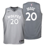 Youth Timberwolves Josh Okogie City Edition Gray Jersey