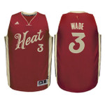 Youth Heat #3 Dwyane Wade Red Christmas Jersey