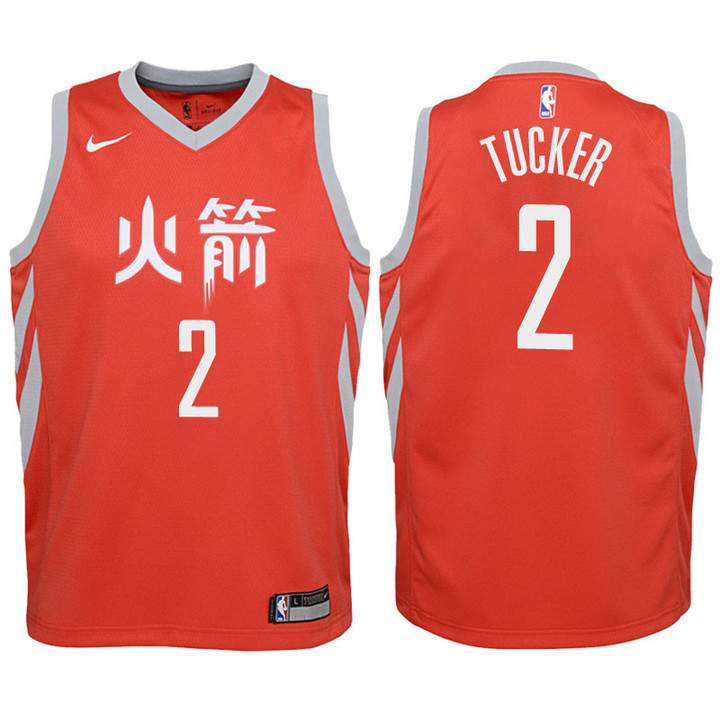 Youth Rockets P.J. Tucker Red Jersey-City Edition