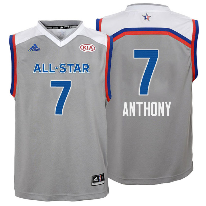 Youth 2017 NBA All-Star Carmelo Anthony Gray Jersey