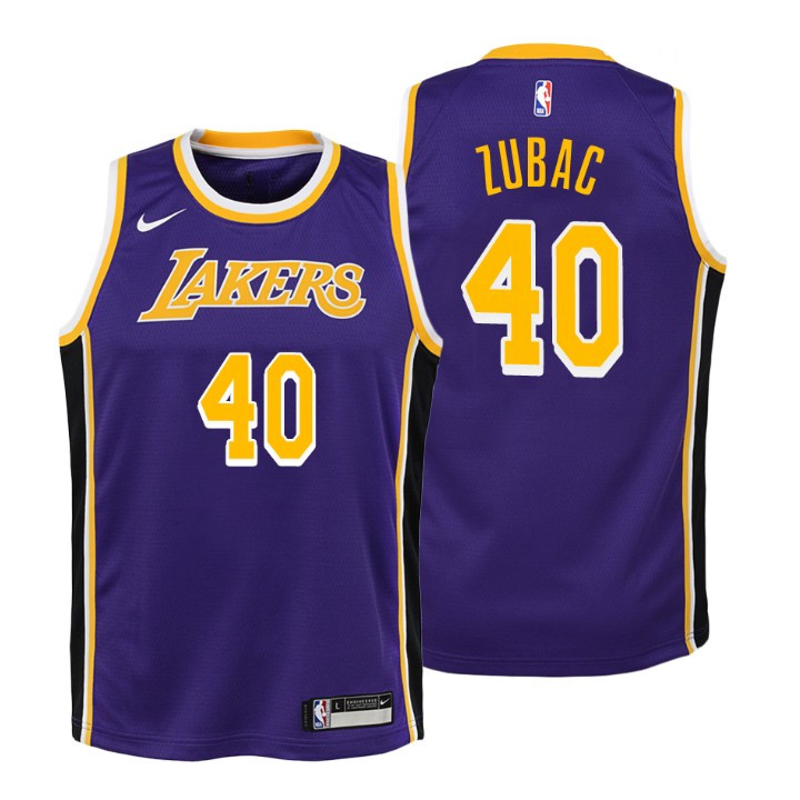 Youth Lakers Ivica Zubac Statement Purple Jersey