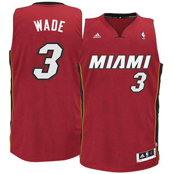 Miami Heat #3 Dwyane Wade Red Swingman Jersey
