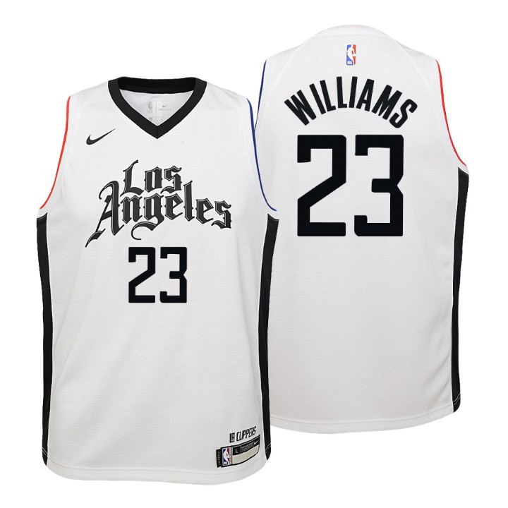 Youth Clippers Lou Williams City White Jersey