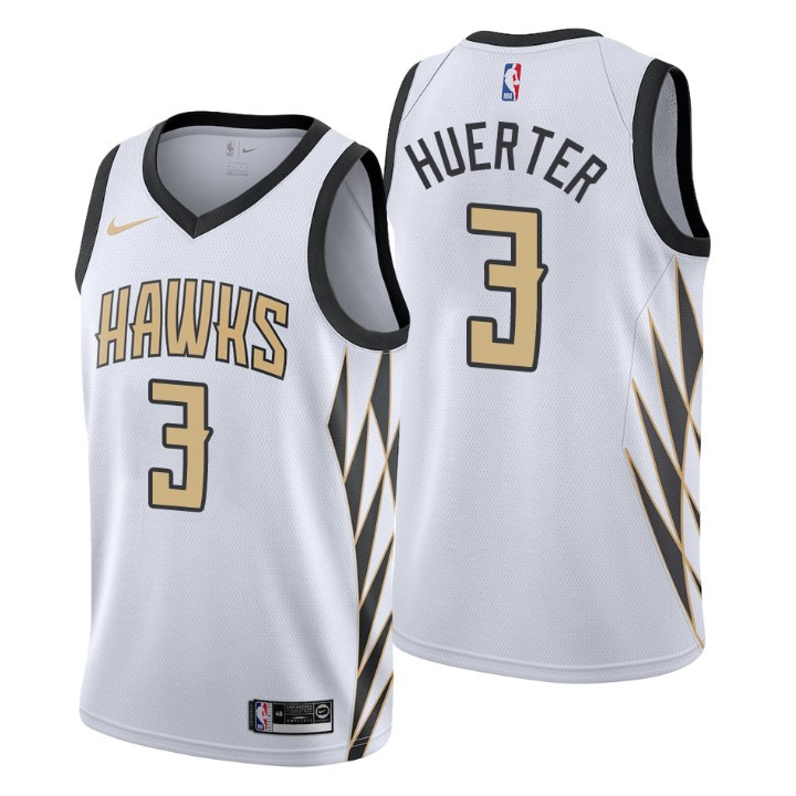 Youth Hawks Kevin Huerter City Edition White Jersey