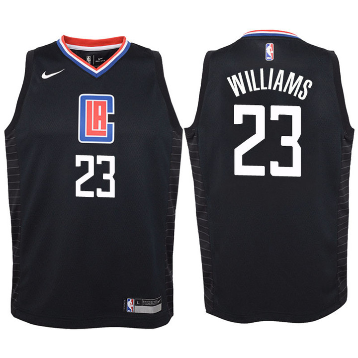 Youth Clippers Lou Williams Black Jersey-Statement Edition